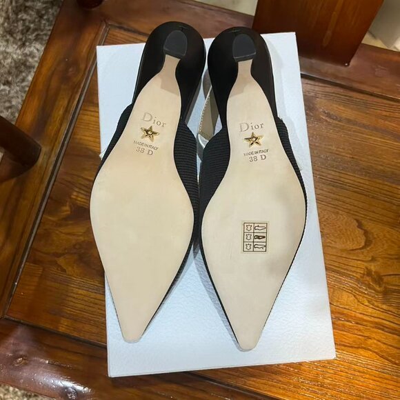 Dior J'Adior Black Velvet Slingback Pumps - Picture 10 of 10